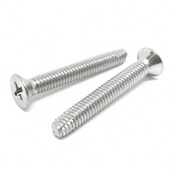 Boltsandnuts.Com Thread Cutting Screw, #8-32 x 5/8 in, Plain 410 Stainless Steel Flat Head Phillips Drive, 5000 PK 8C62PFHMSSS/F-5000 - main